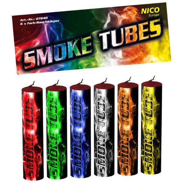 Smoke Tubes, versch. Farben, 6er Pack