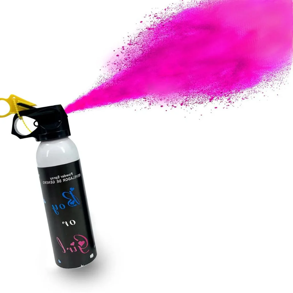 Gender Reveal Feuerlöscher Spray Pink